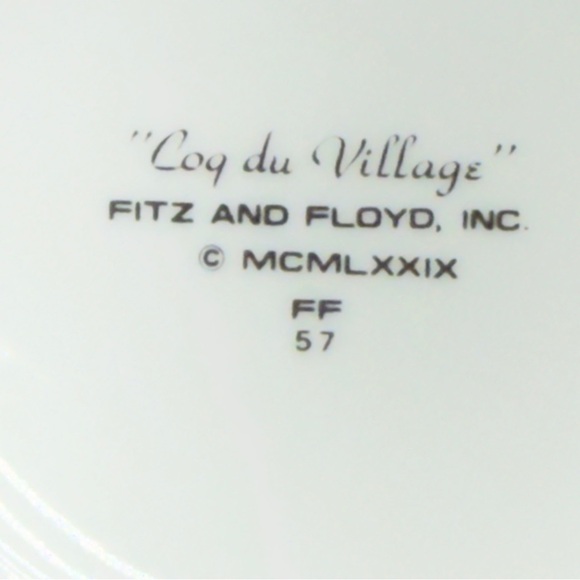 Fitz and Floyd Coq du Villages Chicken Mugs - Picture 9 of 9